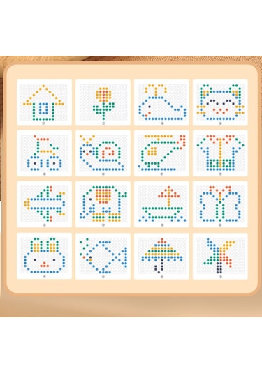 Tineke Manyetik Kodlama Oyuncağı Çizim Tahtasında Boncuk Havuç