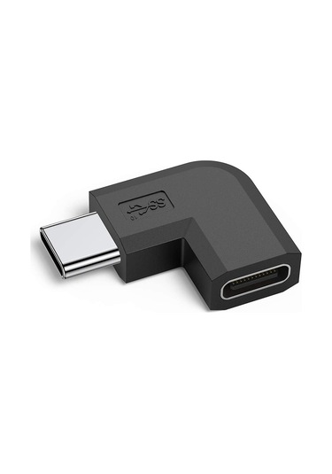 90 Derece L Tip Sağ Ve Sol Açılı Usb C Type-c Erkek - Dişi Adaptö
