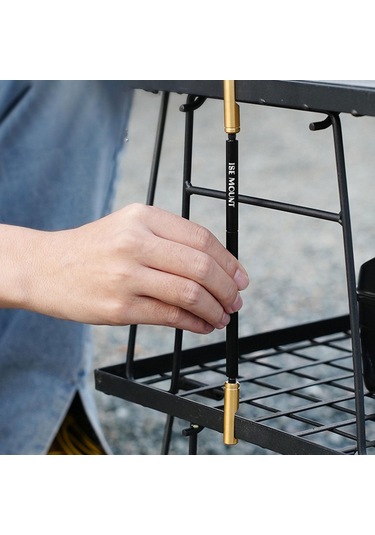 Dolıty Açık Hava Izgara Masa Sabitleme Çubuğu Kamp Masası Siyah Altın Çok Renkli