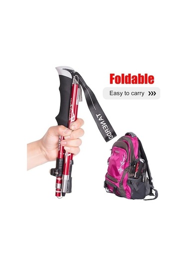 Novahub 250g Ultralight Mavi Teleskopik Kuzey Yürüyüş Batonu, Alüminyum Alaşım, Yürüyüş Ve Kamp İçin İdeal Mavi