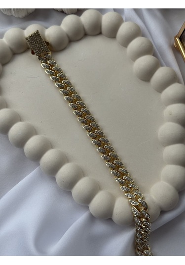 Gold Vıp Zincir Bileklik Altın - Gümüş