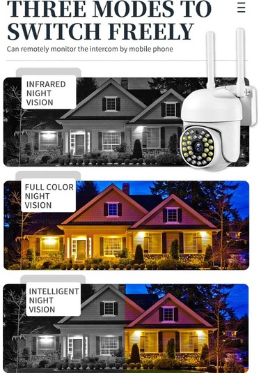 Blic Akıllı Haraket Sensörlü Full Hd 1080 360 Dönen Gece Görüşlü Kamera Ofis Ev Dükkan Kullanım