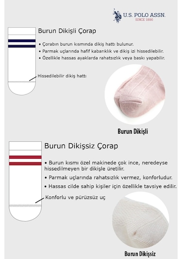 U.S. Polo Assn. U.s. Polo Assn Kız Bebek Pembe Çorap Pembe
