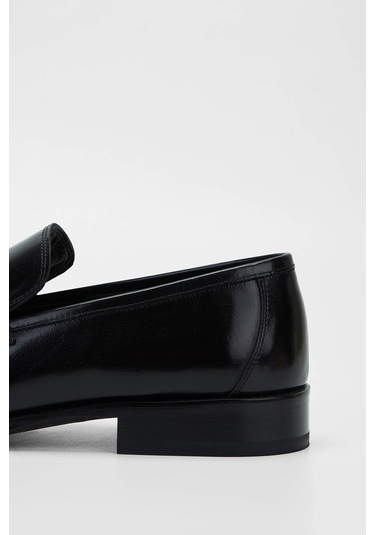 Tamer Tanca Erkek Hakiki Deri Siyah Makosen Ayakkabı 183 27401 Erk Ayk Sk23/24 Sıyah Bfl Siyah