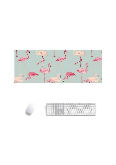 Tongxida Ofis Öğrenme Kauçuk Mouse Pad Masa Mat 5 Flamingo 800x300x4mm Kullanıcı Dostu 5 Flamingo