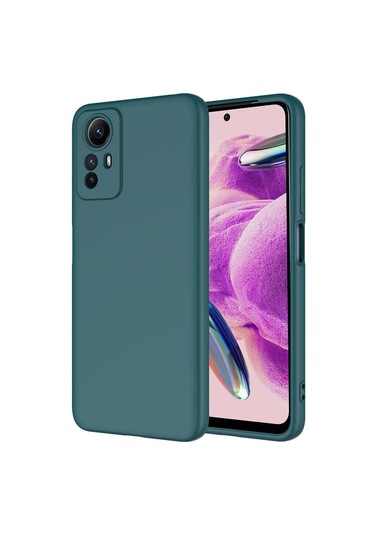 Xiaomi Redmi Note 12s Kılıf Zore Mara Lansman Kapak Koyu Yeşil
