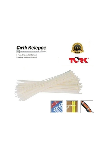 4.8x370mm Cırt Kelepçe-kablo Bağı