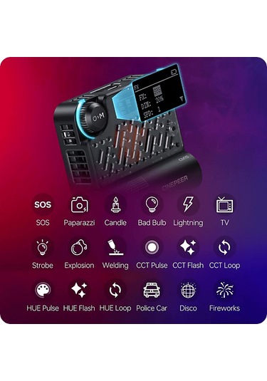 Zhiyun Cinepeer CM15 15 W RGB Led Renkli Işık