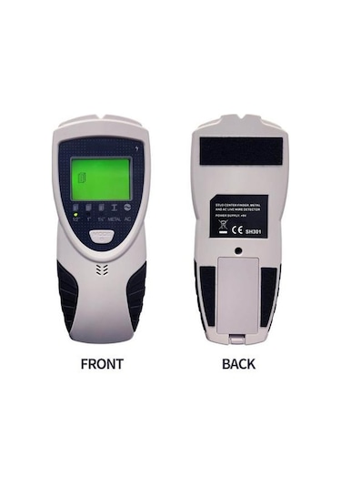 Canlı Ac Kablo Algılamalı 5'i 1 Arada Duvar Dedektörü Saplama Bulucu Arkadan Aydınlatmalı Ekran 5 Mod 3 Derinlik Metal Ahşap Kablo Takip Cihazı