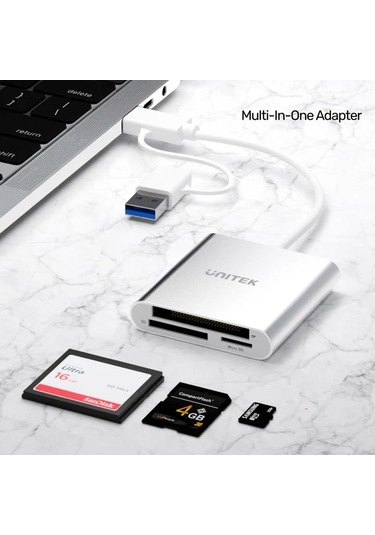 Unıtek Usb-c Kart Okuyucu Sd/cf/mıcrosd Y-9313d