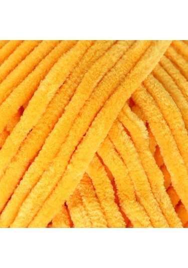 Büro Ev Ofis Hobi Dikiş Atölyesi İçin Kadife Sarı Bebek El Örgü İpi