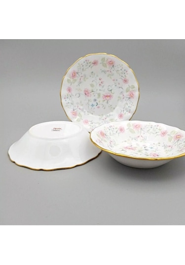 Spode England Springdale Antika Kase Seti 6 Lı 15 Cm