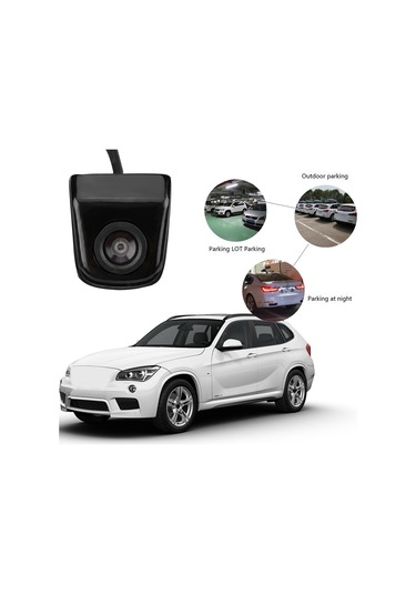 Reedark Siyah Araç Geri Görüş Kamerası - Ip67 Su Geçirmez, 170 Derece Geniş Açı, Led İki Renkli Işık, Ölçek Kuralı, 12v Ev Araç Uyumlu