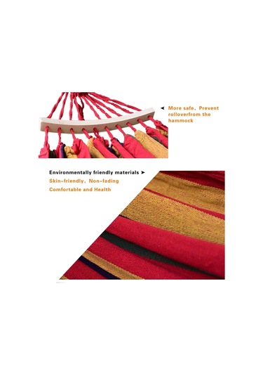 Açık Hamak Taşınabilir Bahçe Hamak Spor Ev Seyahat Kamp Salıncak Çok Renkli