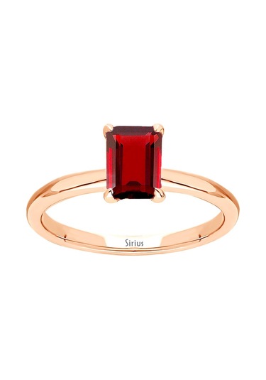 Sirius Oktagon Kesim Garnet Tektaş Yüzük 0831R0022
