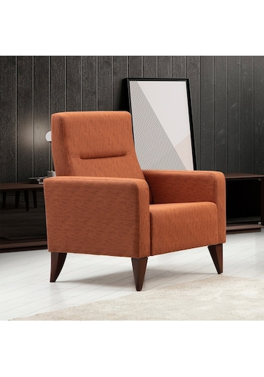 Minarmobilya Polya Sandıklı Bazalı L Köşe Koltuk Ve Berjer - Kiremit