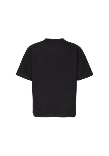 Calvin Klein Erkek Cozy Flatback Rib Ss Siyah Relaxed T-shirt-12801 Siyah