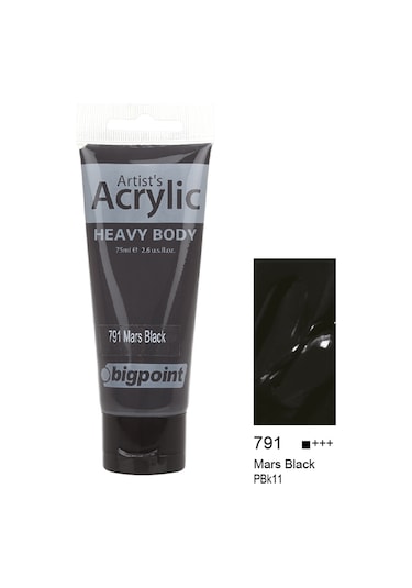 Bigpoint Akrilik Boya 75 ml Mars Black 791