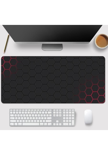 Cbtx 300x900x3mm Büyük Mouse Pad Petek Desenli Bilgisayar Oyun Masaüstü Mat - Stil 4