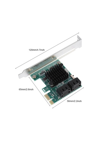 Konesam Pcı-e'den Sata3.0'a 4 Portlu Genişletme Kartı - Arka Bağlantı, 4u/2u Evrensel, Büyük Isıtıcı, Kaliteli Veri Transferi