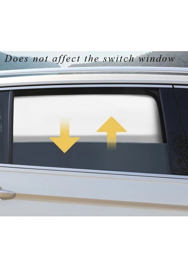 Hightower 4 Adet Evrensel Manyetik Araç Yan Cam Perdesi Gümüş Siyah Termal Yalıtım