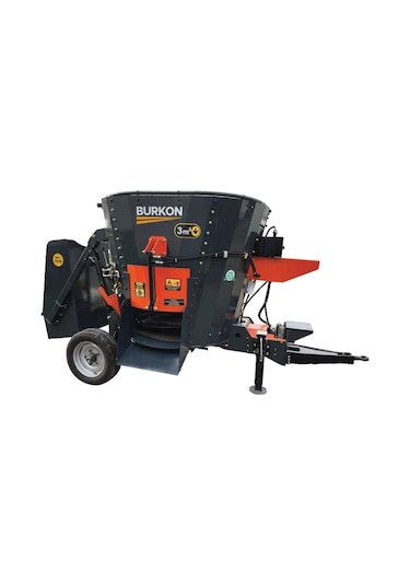 Burkon 3m³ 380v Ve Traktör Şaftlı Çekilir Yem Karma Makinesi