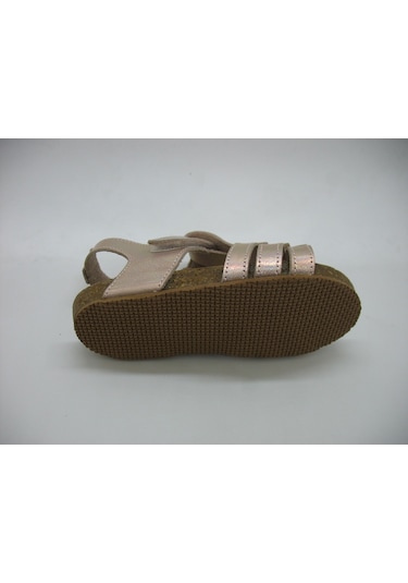 Toddler 388 Anatomik Deri Mantar Taban Püsküllü Sandalet 26... Pudra