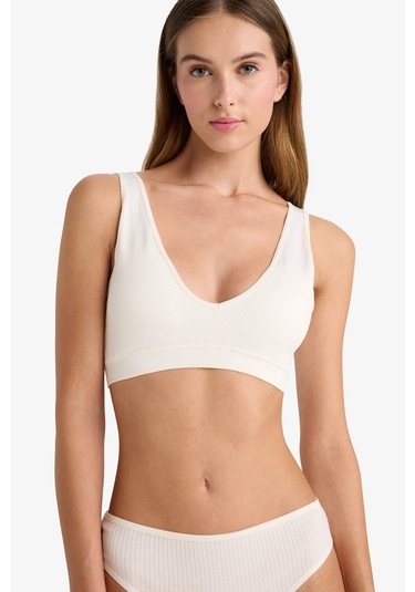 Defacto Çıkarılabilir Pedli Seamles Bra-fall İn Love C1642ax25auwt46 Beyaz