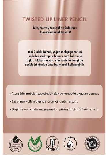 Farmasi Dudak Kalemi 06 Peach Pink