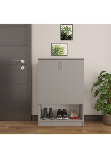 Asra Trend %100 Mdflam Kül Gri Ayakkabılık A-03 Çok Renkli