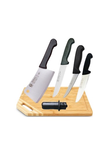 Sürbisa Satır Kurban Bıçak Seti 61703+61140+61113+61110+61099 Siyah