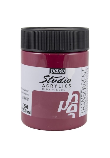 Pebeo Studio Yüksek Viskoziteli Akrilik Boya 500 Ml Alizarin Crimson 54 Diğer Renkler