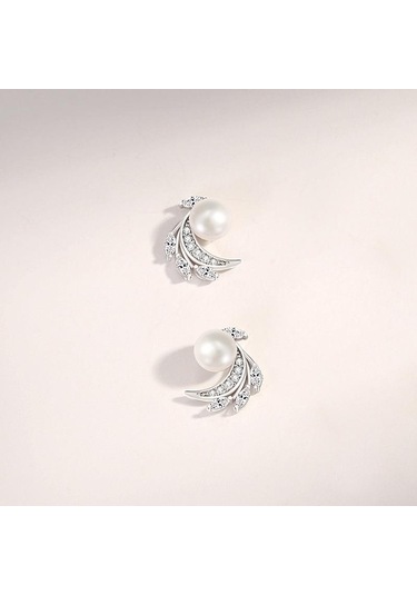 Gümüş Tancise 925 Ayar Gümüş Sentetik İnci Zirkon Küpe Damla Küpe Kadınlar İçin Düğün Parti Hediyeler