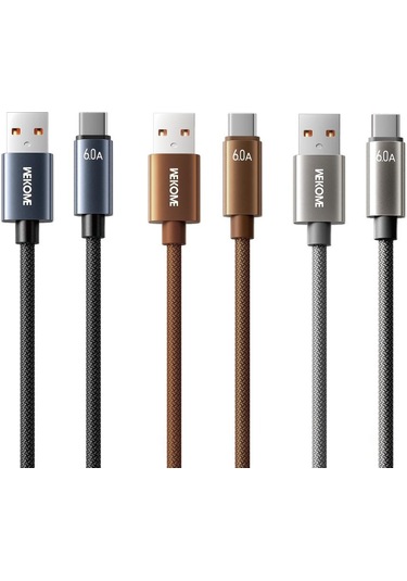 Wk Wdc-63a 66w Usb Tip-c Hızlı Şarj Veri Kablosu, Uzunluğu: 1.2m Siyah