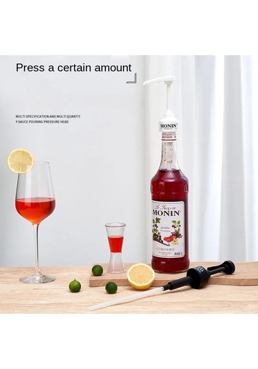 Siyah-kahve 1 Litre Dağıtıcı Şurup Pompası Berry Pompa Kafası Monin Şurubu 10ml İçin Siyah Sıvı Dağıtıcı