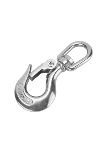 Tenfowee 304 Paslanmaz Çelik 360 Derece Döner Yük Kanca, 150kg Yük Kapasitesi, Mühendislik Vinçleri İçin Dayanıklı Güvenli Asma Aracı