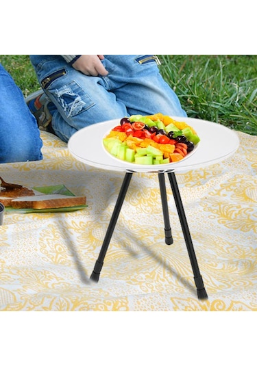 Homyl Üçgen Yuvarlak Masa Piknik Balıkçılığı Temizlemek Temizlemek Çok Renkli