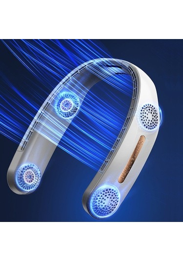 Dört Turbo Boyunlu Fan Bladeless Portatif Boyunlu Fan E6up4m Beyaz