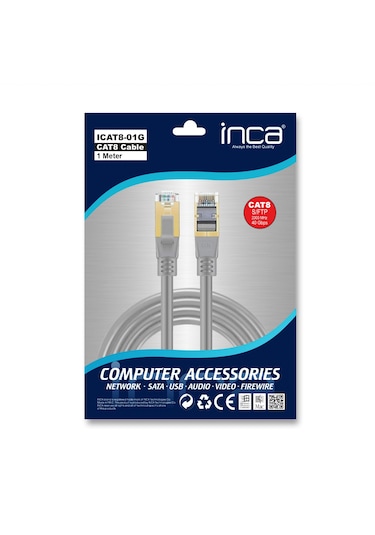 Inca Icat8-02g Cat8 S/ftp 40gbps 2000mhz High Speed %100 Copper N