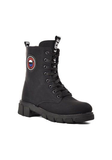 Walkway Siyah Nubuk Kadın Bot Çok Renkli