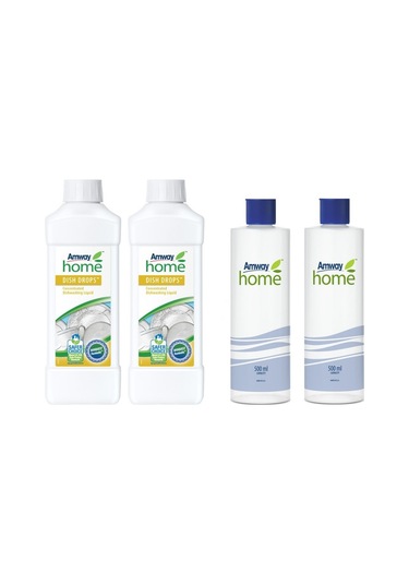 Amway Home Dish Drops Konsantre Sıvı Bulaşık Deterjanı 2 x 1 L + Ölçek Şişesi 2 x 500 ML
