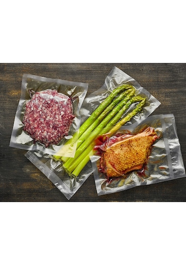 Tırtıklı Rulo Vakum Torbası Poşet Çift Yüzey Tırtıklı 28 CM x 10 M