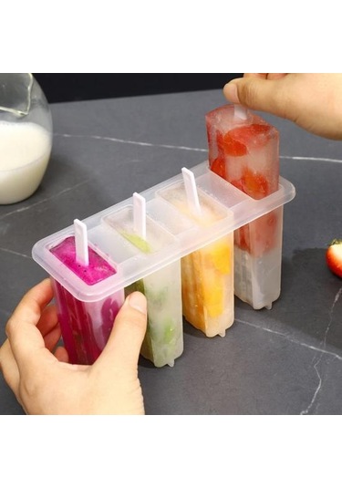 Jms Güvenli Buz Lolly Kalıpları Gıda Sınıfı Bpa İçermeyen Buz Küpleri Yapımı Beyaz