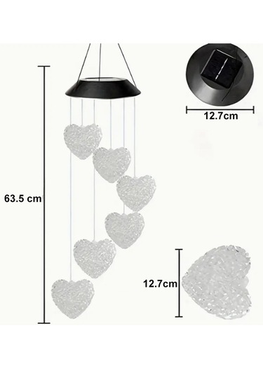 Greentech Güneş Enerjili Renk Geçişli Kristal Kalp Aydınlatma / Gt-sl40 Pil : Ni-mh 1.2v 600mah
