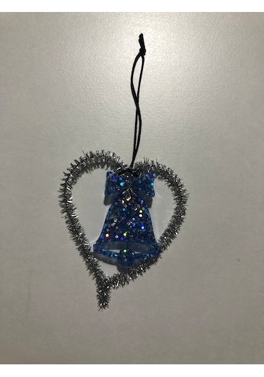 Gümüş Simli Yılbaşı Çam Ağacı Süsü