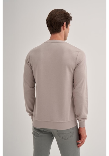 Cazador Erkek 3 İplik Şardonsuz Sweatshirt 5221 Gri Gri