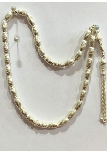 Tespih Vizyon İşlemeli Gümüş Tespih F16002095