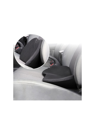 Araba Mini Koltuk Minderi Nefes Alabilir Bel Koltuk Paspası Siyah