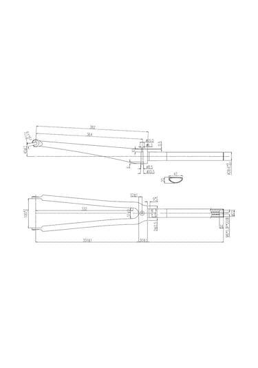 Vona X9 Yol Sabit Maşa 9mm Qr Siyah