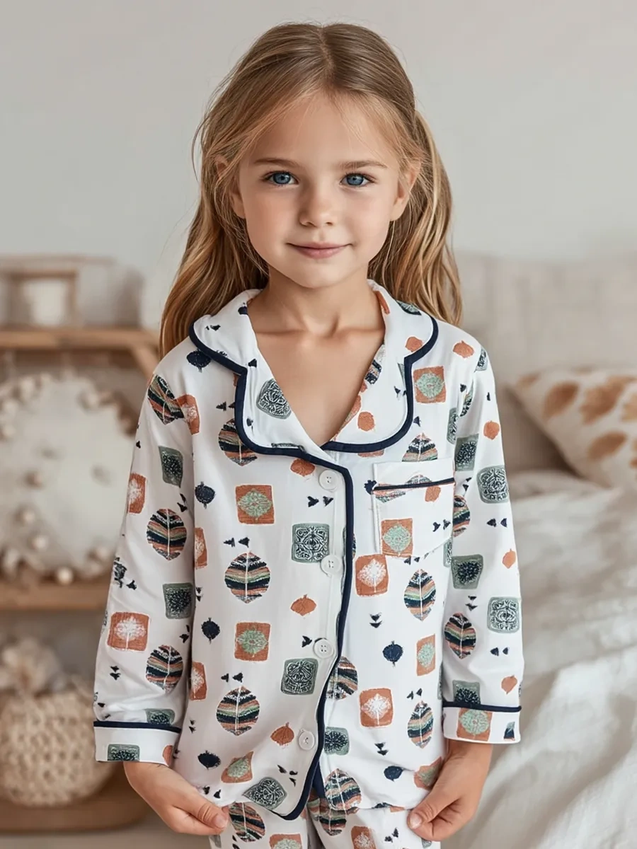 Rommel Kız Çocukları İçin Düğmeli Pijama 314272658 Sütlü